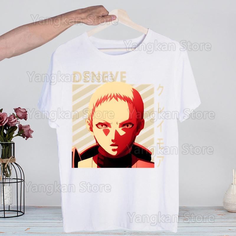 

Claymore Anime Clare Miria Manga Waifu Men s Tshirt Cute Printing Shirt Fashion T-Shirt For Men Casual Tops Short Sleeve XL