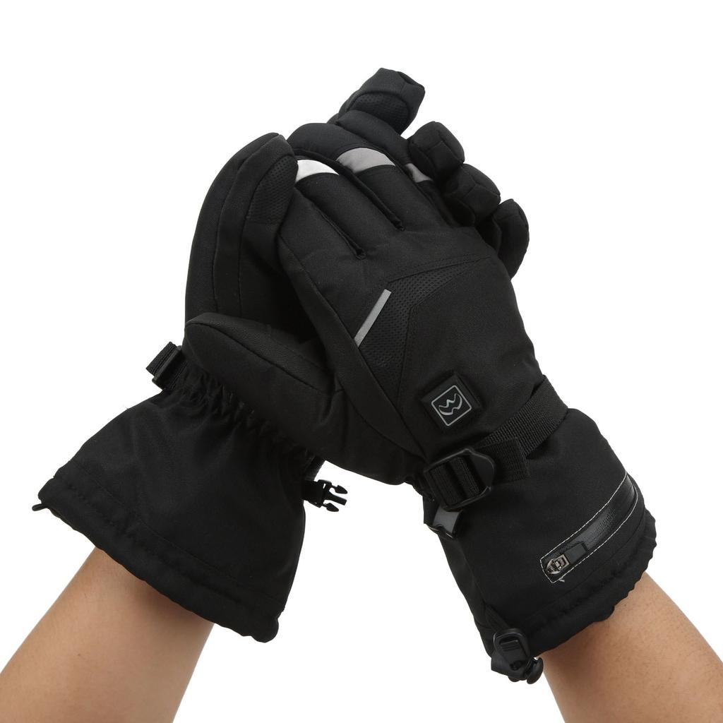2 STK Beheizte Handschuhe 3 Stufen Einstellung Touchscreen Elektrische Heizhandschuhe Winter Thermohandschuhe