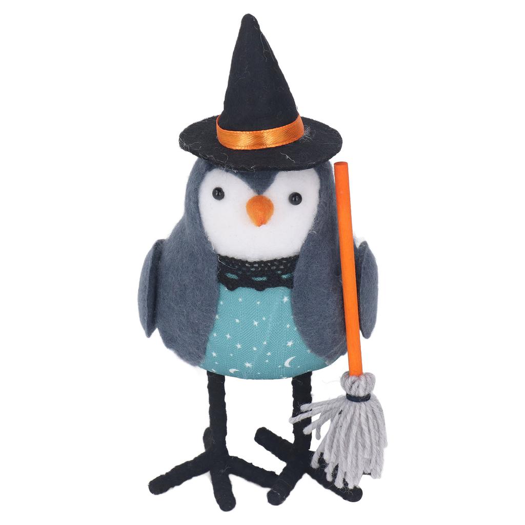 Table Fabric Bird Ornament Grab A Broom Stable Base Cute Fabric Standing Bird Figurine Decoration