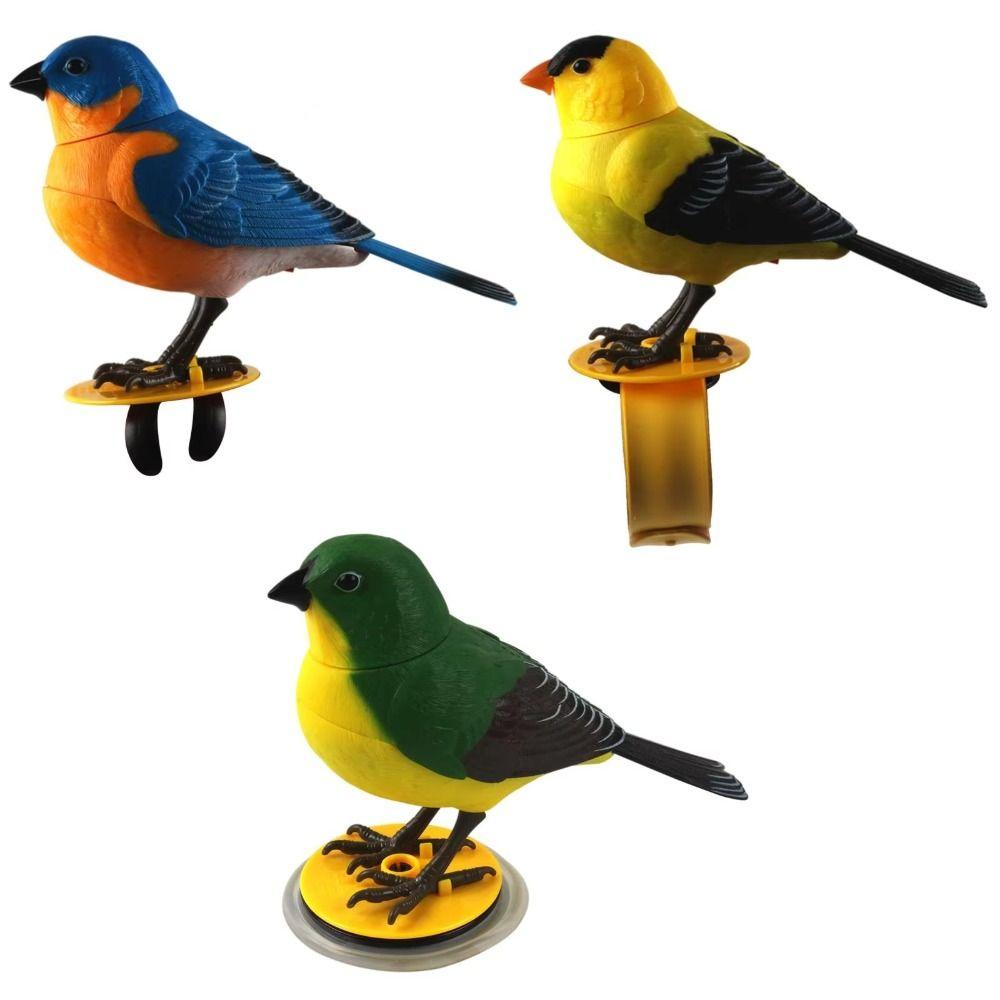 Motion Sound Control Electric Singing Bird Simulation Robot Birds Interactive Bird Toy Kids Toy