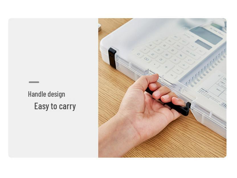 Japanese A4 File & A5 Receipt Organizer Box - Document & Certificate Storage Solution