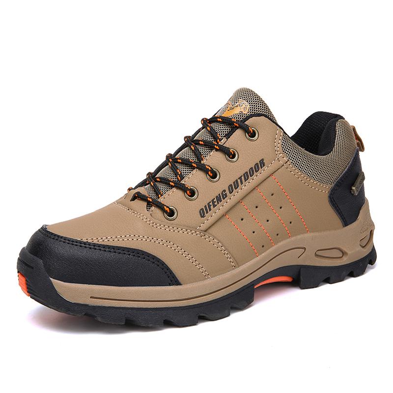 

2026 Men Hiking Shoes Outdoor Breathable Wear-resistant Comfortable Casual Sports Men Shoes Anti-slipCombat Boots Men Shoes 38 хаки