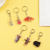 Banana Cat Keychain for Students Funny Pendant Lanyard Decorations Cat Charm Phone Chain Anti-lost Strap Decors