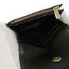 Used 10656 Glycine Wallet S0966ONMJ_M900 7941 Current Logo Charm Coin Purse Card Case Cannage Black Women's from Japan