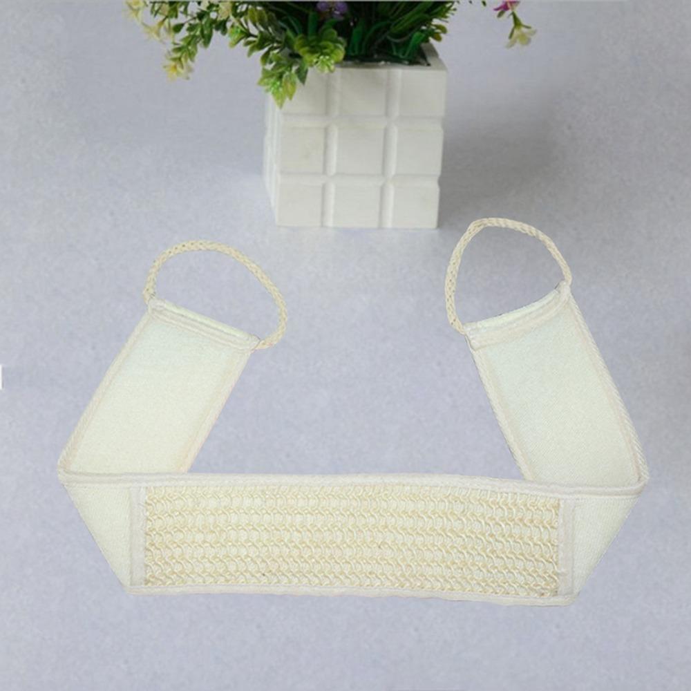 Double Sided Exfoliating Shower Belt Terry Cloth Body Back Scrubber Loofah Back Strap  Shower Rub