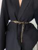 1 Piece Women's Waist Chain Decoration Dress Suit Waist Metal Thin Waistband Versatile Fashion Retro Trend Belt for Da