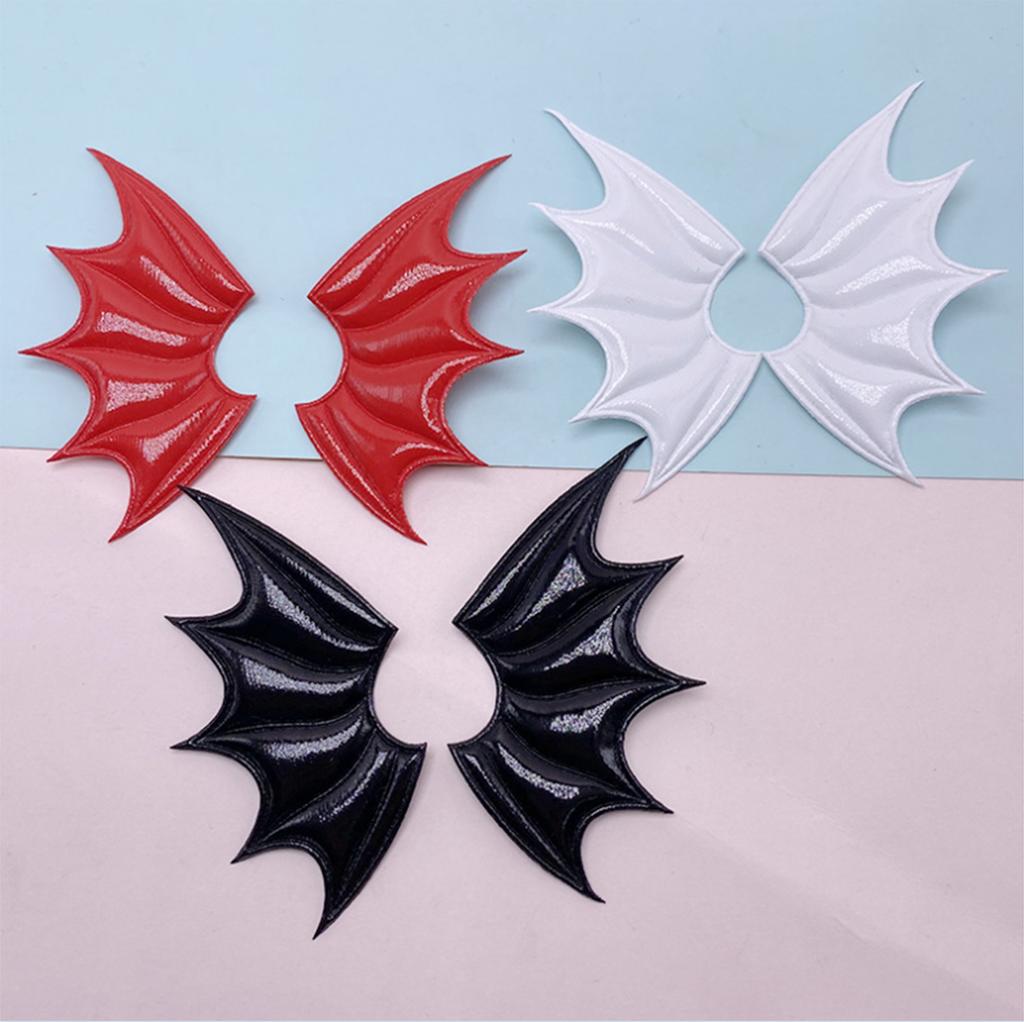 Leather Devil Bat Wings Handmade DIY Accessories Halloween Costume Vampire Hairpin Decoration Materials