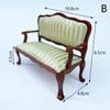 Dollhouse Miniature Furniture Fabric Sofa Couch Chair For 1/12 Doll House Accessories Living Room Decor Minimalist Simple