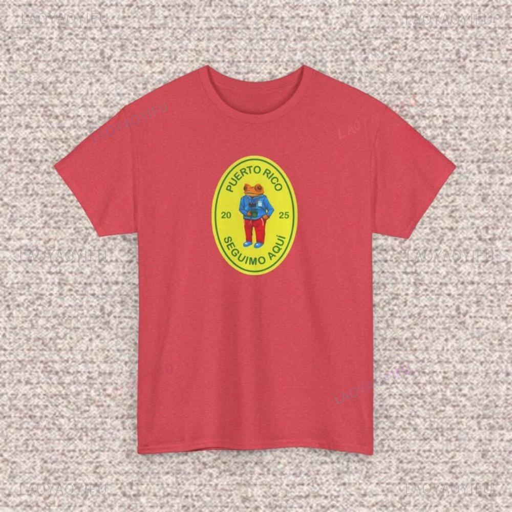 Bad Bunny Frosch Concho DeBÍ ZIEHEN MEHR FOTOS T-Shirt Lässige Mode Locker Streetwear Baumwolle T-Shirt Kurzarm Y2k Herren T-Shirt