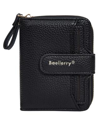 MARIYU Women's Bifold Wallet, Mini Wallet, Folding Coin Purse, Card Slots (Black)