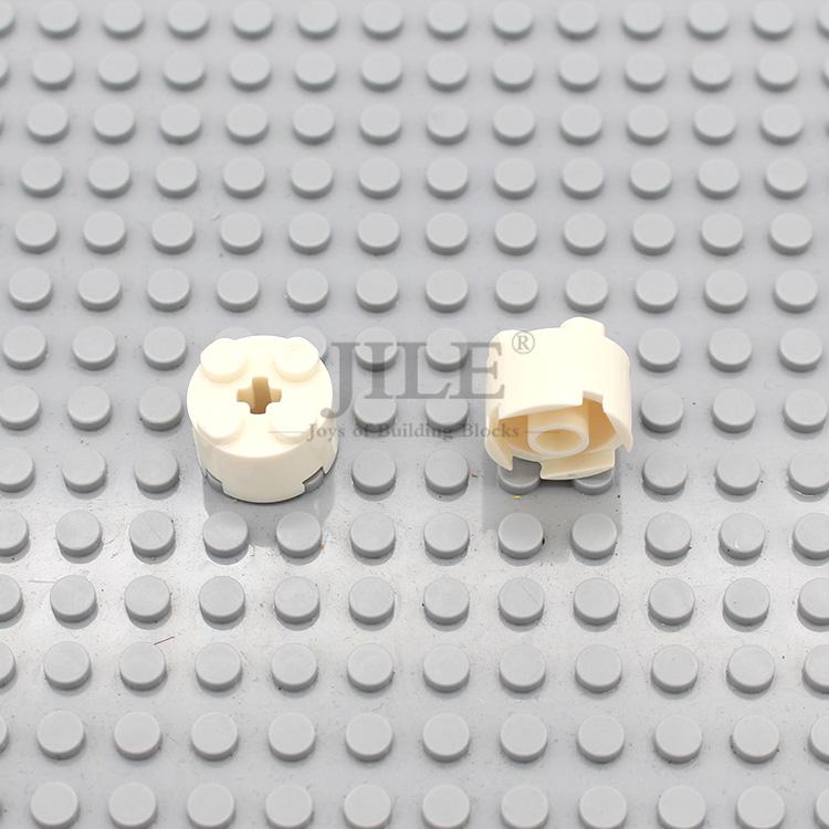 50PCS MOC Bricks Parts Round 2x2 with Axle Hole 3941 Educational Building Blocks Compatible Construction Assembles DIY Toys