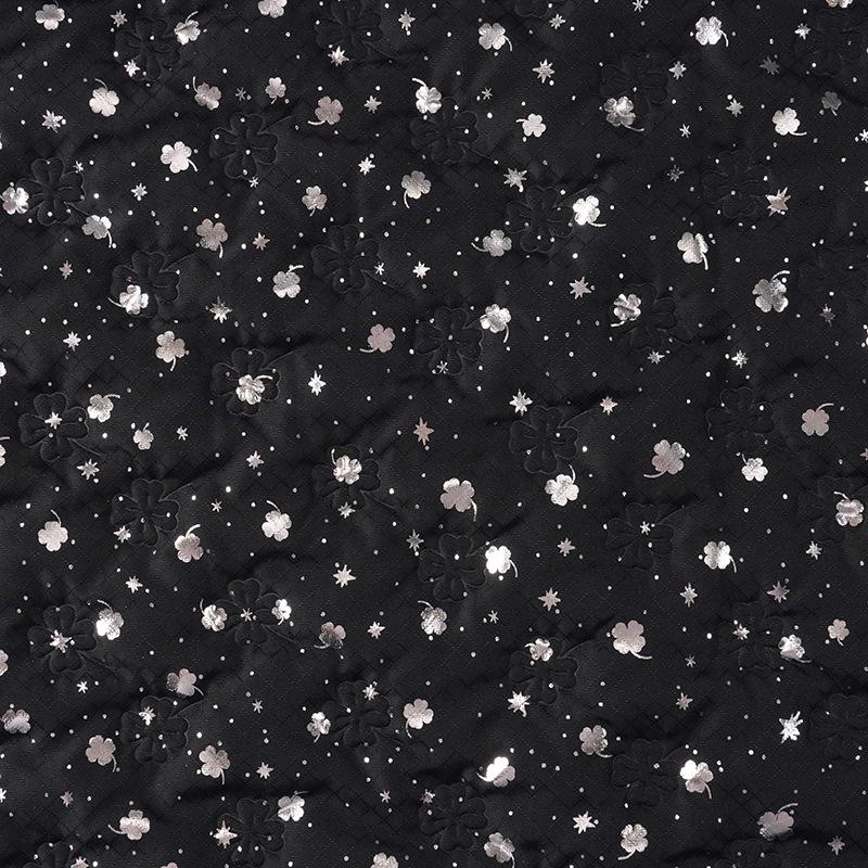 1meter Multi Colors Floral Printed PU Leather Quilting Fabric Symphony Quilted Christmas Fabric for DIY Sewing Cosplay Clothing