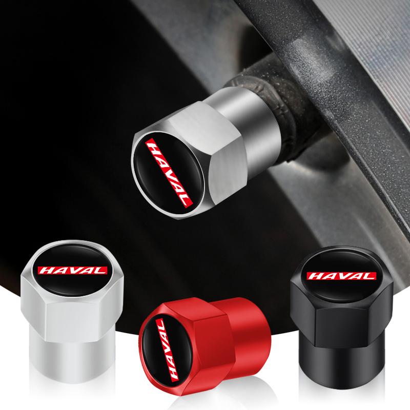 4pcs Car Wheel Tire Caps Airtight Cover For Haval H6 Jolion H9 F7X F7 Dargo H1 H2S M6 H3 H4 H5 H7 H8 F5 H2 H6-Coupe First-love