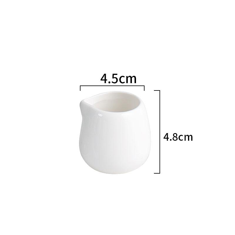 

Креативные керамические мини-кувшины для кофе и молока с ручкой, молочные банки, соусники для ресторанов, белая специальная столовая посуда