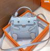 High-end Top Layer Cowhide Millennial Doll Smiley Face Bag Mini Bag New Women's Bag One-shoulder Crossbody Bag