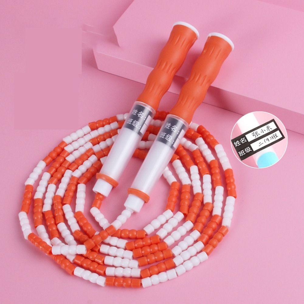 2.5 M Segmented Fitness Jump Rope Adjustable Length Signable Soft Bead Skipping Rope No Hurt Professional Lose Weight