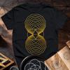 Vesica Piscis T Shirt Sacred Geometry Spiritual Vintage Stretched Unisex Comfortable Soft Breathable Versatile Slightly
