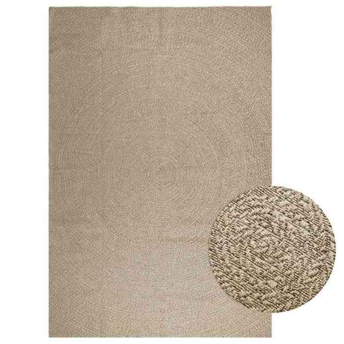 VidaXL ZIZUR Beige Rug 240x340 Cm Jute Look Indoor Outdoor, Outdoor Rug, Floor Rug, Indoor Rug, 4010413