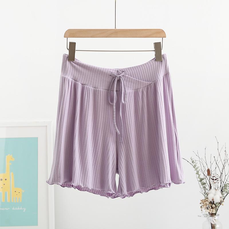 

Maternity Loose-Fit Summer Skirt Shorts - Casual Low Waist, Lightweight, Wide Leg Style XXL фиолетовый