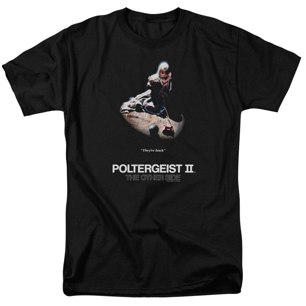 Poltergeist II Poster T Shirt Licensed Horror Movie Retro Classic Scary Black XXXXL