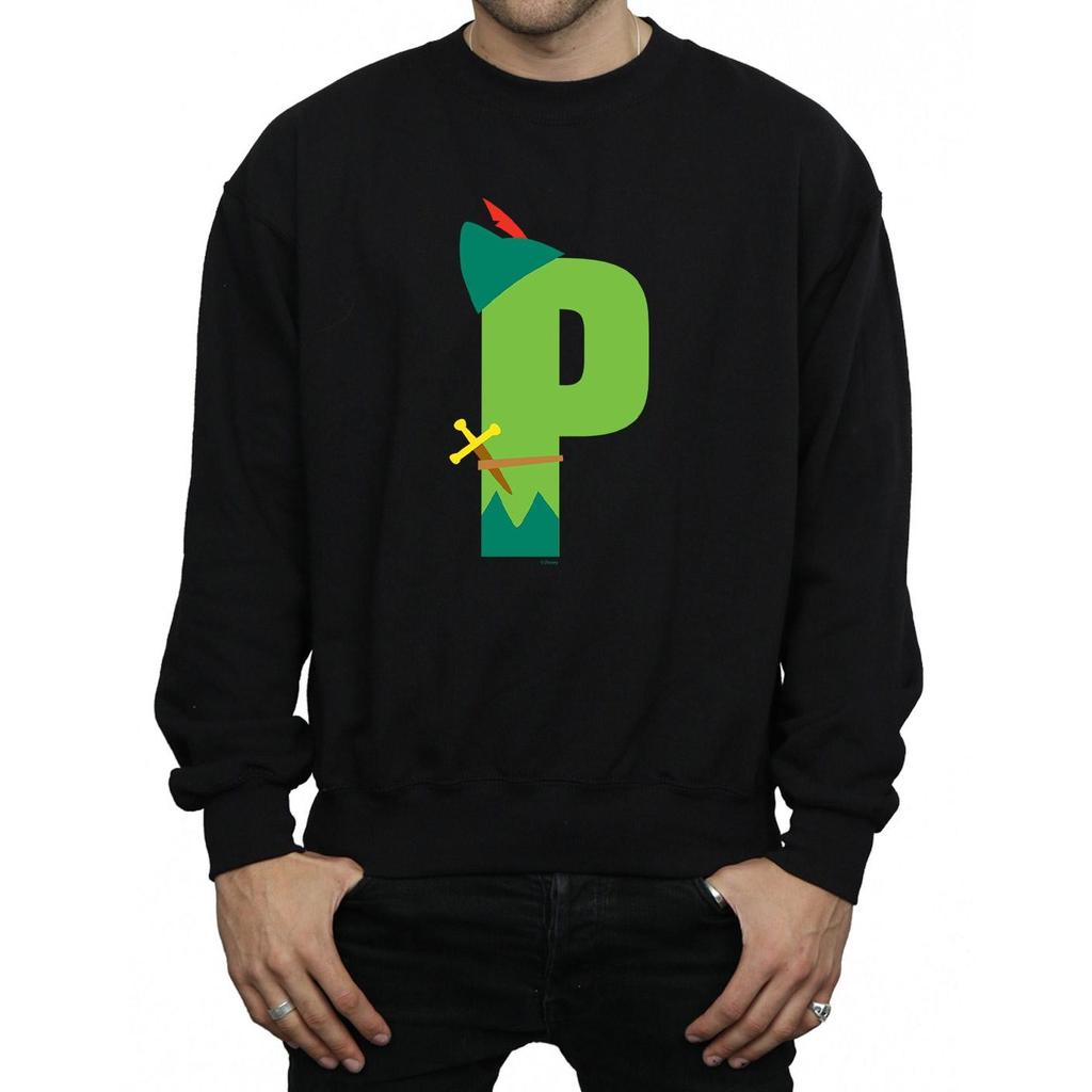 Disney Mens Alphabet P Is For Peter Pan Sweatshirt