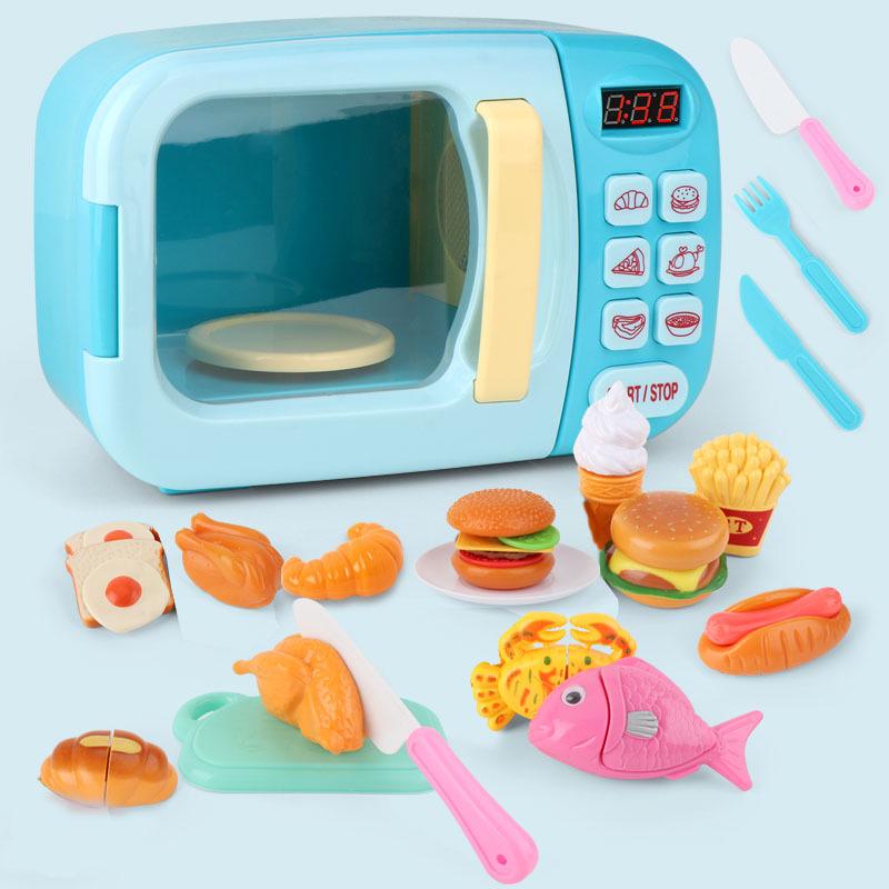 Children's Interactive Microwave Toy - Fun Kitchen Appliance for Play Cooking