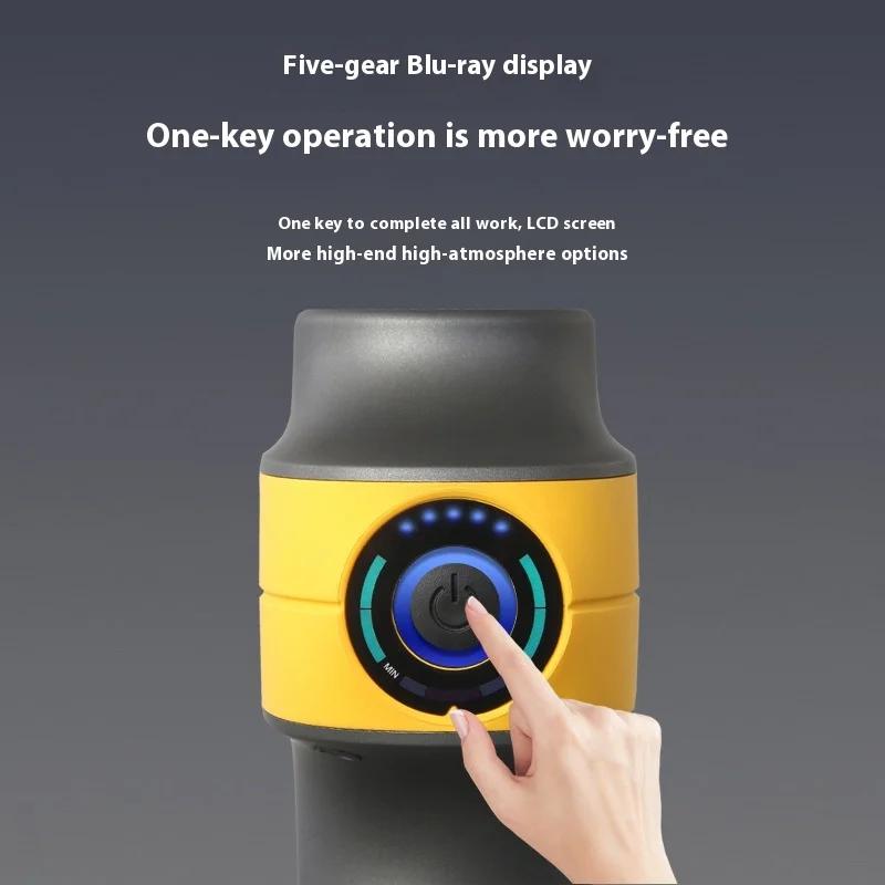 Professional grade multiple massage heads, multifunctional fascia gun, muscle relaxation, high-frequency vibration massager