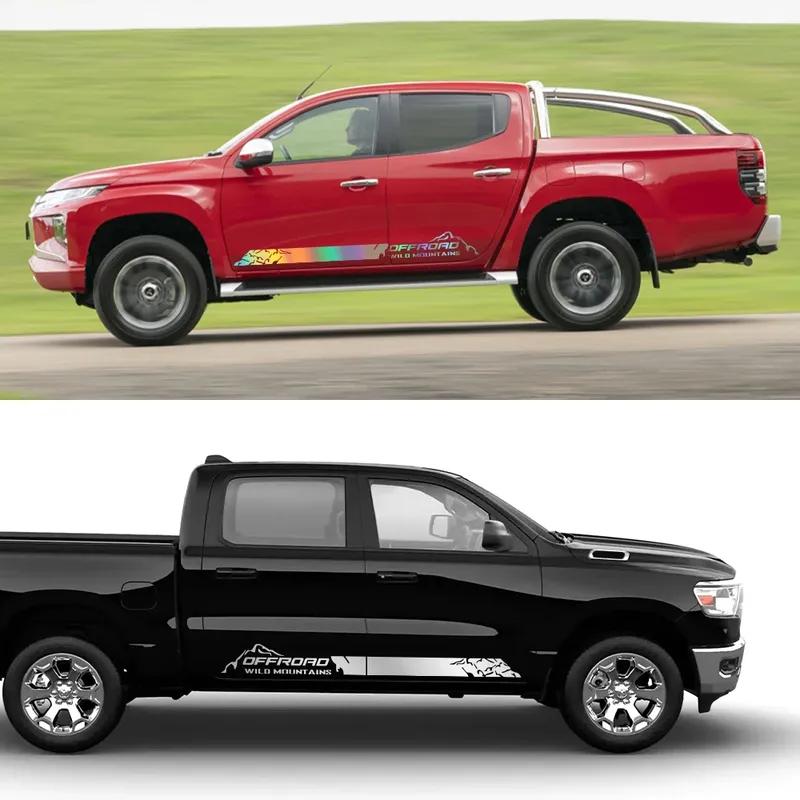 Universal Car Stickers Wild Mountain Style Decor Decals For Ford F150 Ranger Chevrolet Silverado Isuzu Dmax Toyota Hilux Tundra