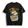 Born To Fish Graphic Tee Bass & Trout Fishing Themed Casual T-Shirt Pure Cotton T-shirt