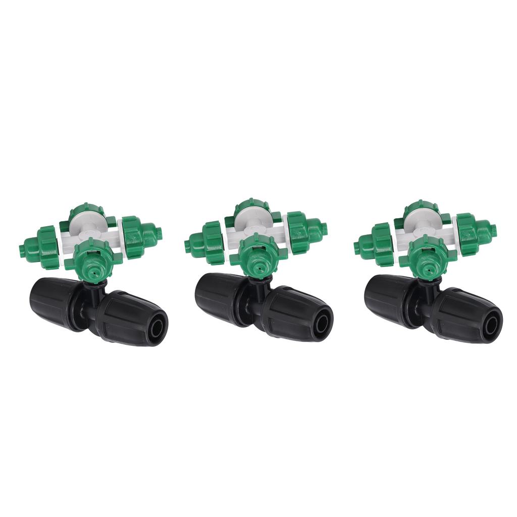 10 Sätze Nebeldüse Kunststoff Zerstäubungskreuzsprüher Zubehörset für Bewässerung