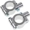 Motorcycle Group 1" 25mm Motorcycle HandleBar 10mm Mirror Thread Mount Holder Clamp Adaptor Chrome