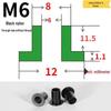 T-förmige Nylon-Dichtungsscheibe M3-M35 Gewinde Isolierabstandshalter
