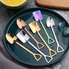 3/5/10Pcs Stainless Steel Spoon Creative Tableware Scoop Coffee Shovel for Kitchen Ice Cream Dessert Tea Spoons Birthday Gift