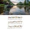 30 Pcs Iron Plate Lure Various Size Weight Colors Vivid Bright Colorful Stickers Metal Fishing Bait