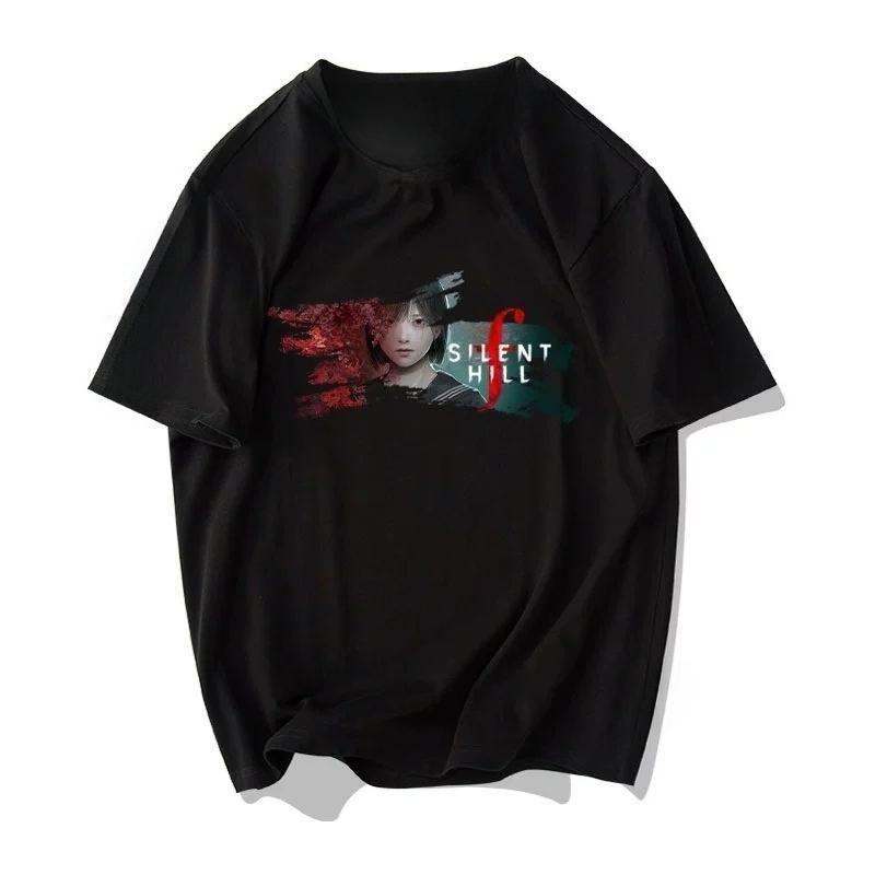 Game Silent Hill F, 9th Generation Short Sleeved T-shirt for Male and Female Students, Pure Cotton Men and Women's Clothing