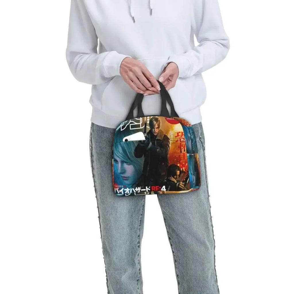 Leon Kennedy Insulated Lunch Bag for Kids School Cooler Thermal Food Box Tote Portable Lunch Boxes Container