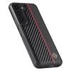 LC.IMEEKE Slim-Fit Phone Cover For Samsung Galaxy S21 FE 5G Carbon Fiber Texture PU Leather+TPU+EVA Shell