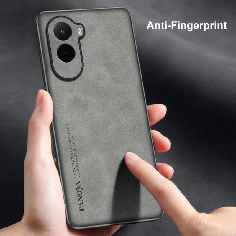 For Xiaomi Poco M7 4G Case Luxury PU Leather Phone Case For PocoM7 4G Back Cover Matte Silicone Shockproof Full Protection Coque