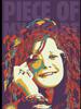 Janis Joplin wpap girl Oversized T-Shirt