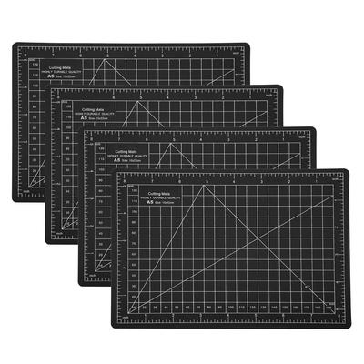 4 ks Rezacia podložka A5 Čierna PVC Model Rezacia podložka Remeselný papier Vyrezávanie Gravírovanie Škálovacia doska