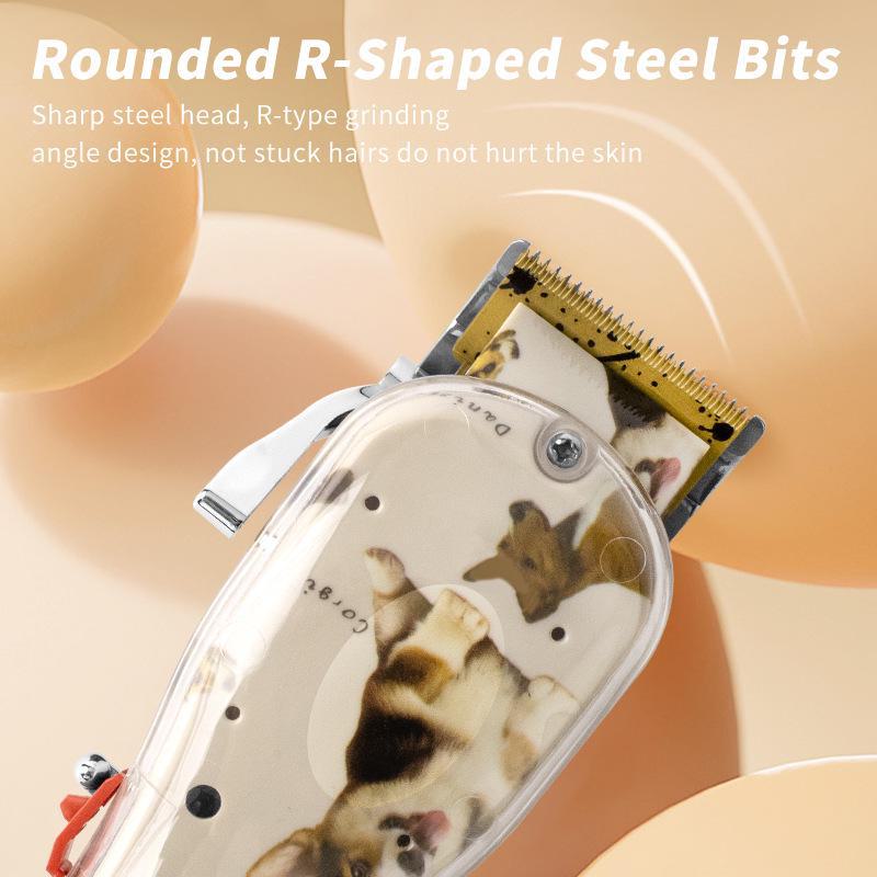 Professionelle elektrische Haarschneidemaschine mit verstellbarer Klinge, Friseurschere und Schnitzwerkzeugen