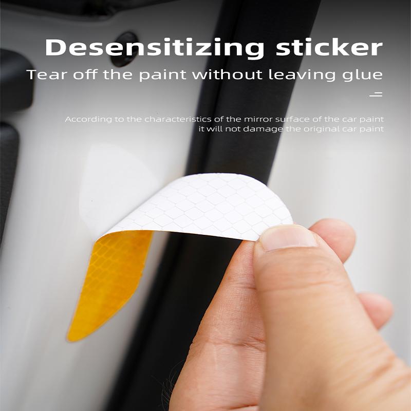4Pcs Reflective Mark Decal Car Door Safety Warning Sticker For Tesla Model 3 Y S X Cybertruck Juguete Roadster Coil Bonina