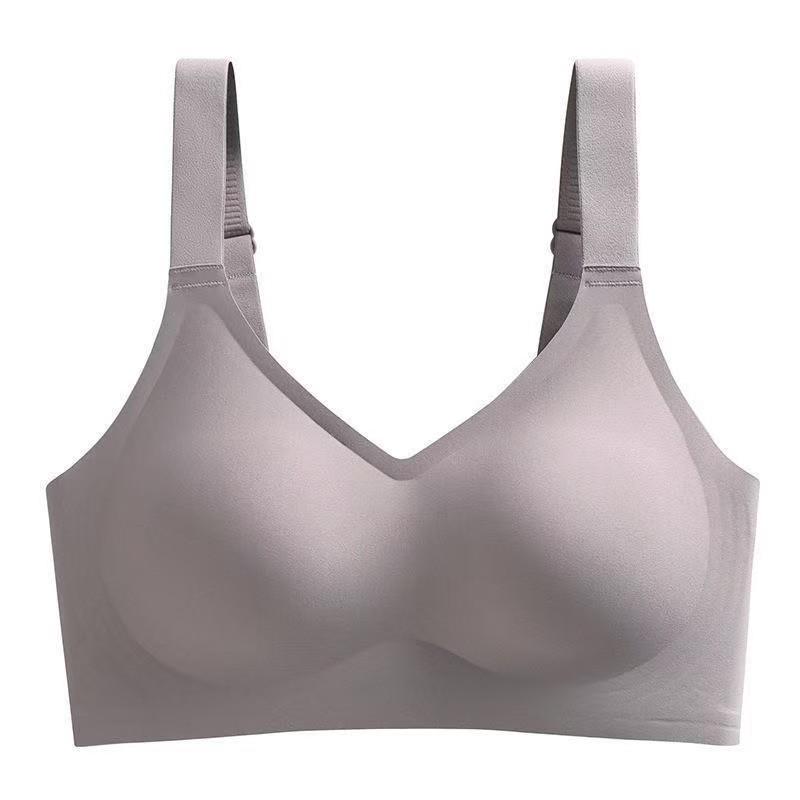Zon Cross Russian Seamless Plus Size Wire-Free Support Anti-Sagging Slimming Bra for Women