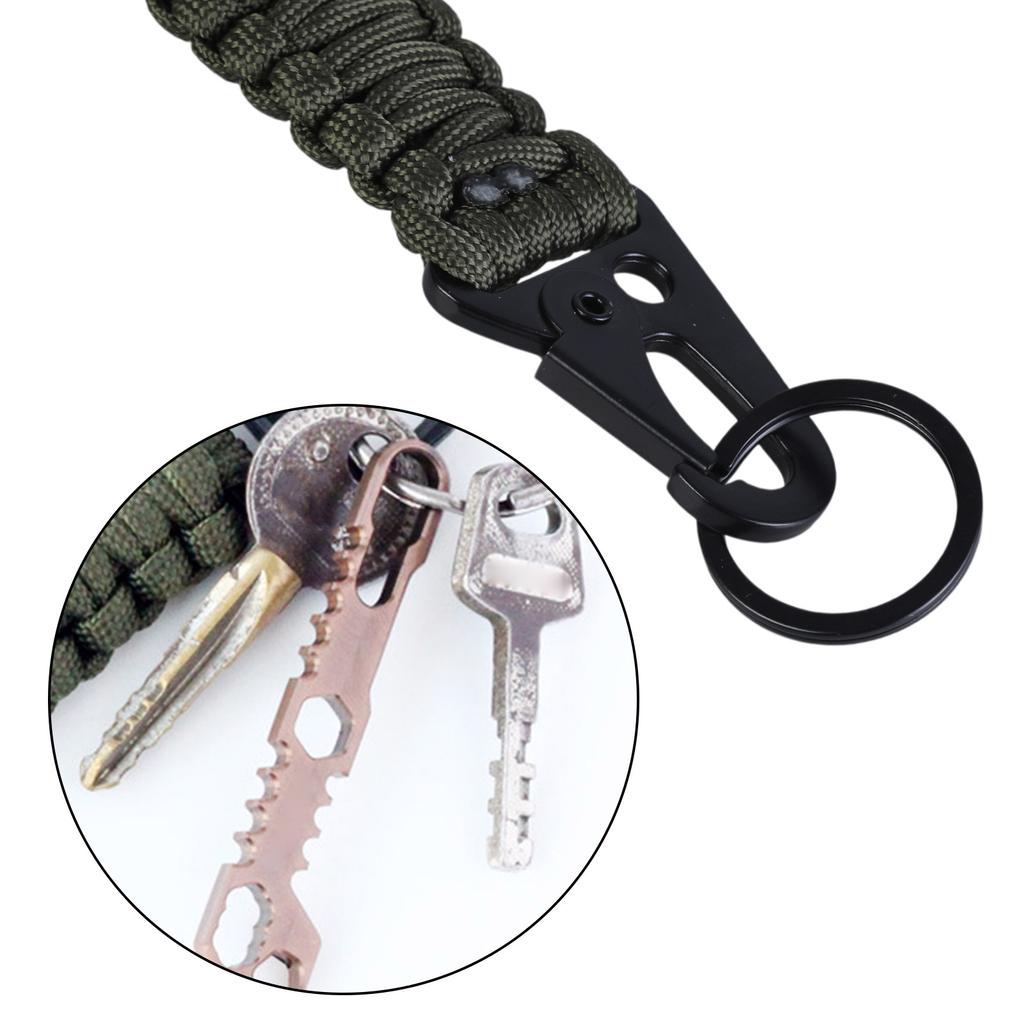 2 Pcs Multipurpose Paracord Keychain Survival Tool Paracord Cord Rope Emergencies Keychain for Outdoor Camping, Hiking