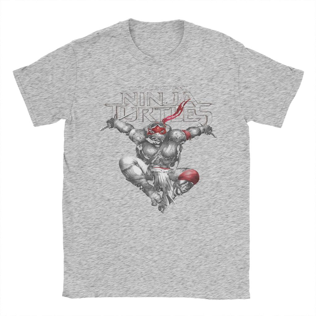 Awesome Ninja Turtles Raphaels Action Jump TShirt for Men 100 Cotton T Shirt  Short Sleeve Tee Shirt Gift Idea Clothing