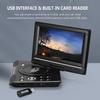 9.8 Inch Portable Home Car DVD Player VCD CD Game TV Player USB Radio Adapter FM Radio Receiving Device