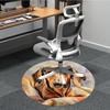1pc Dachshund Pattern Office Round Rug, Non-slip, Soft and Durable Office Rug for Interior Decoration, Perfect for Office,Decoration Yy260204023