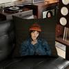 Actor SSophie TThatcher Pillow Case Square DoubleSided Printing Short Plush Sofa Cushion Cover Bedroom Bedside Pillow