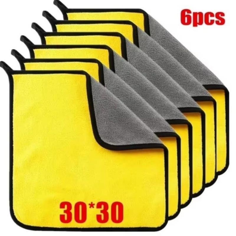 Microfiber Car Cleaning Towels Car Wash Drying Cloth Hemming Microfiber Towel Care Wash Cloth Car Detailing Accessories