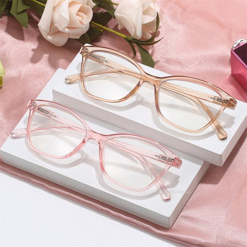 Square Reading Glasses Men Women Anti Blue Light Presbyopia Mirror Hd Comfortable Reading Mirror Eyewear Prescription Glasses